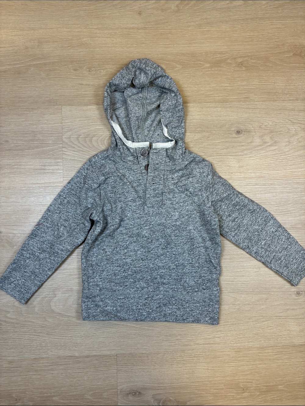Crewcuts Heather Gray Hooded Pullover